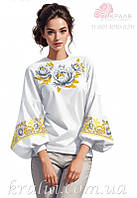 Заготовка сорочки жіночої габардин непошита вишиванка під вишивку бісером 1010-0211