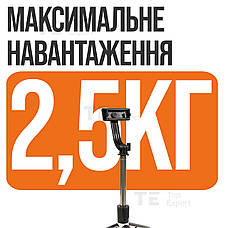 Монопод штатив R1L 170 см блютуз пульт bluetooth палиця для селфі + портативне накамерне відеосвітло RGB M16, фото 4
