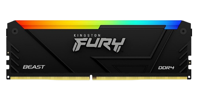 Оперативна пам'ять Kingston Fury 16GB DDR4 3600MHz Beast RGB (ex.HyperX) (KF436C18BB2A/16)