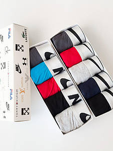 Чоловічі труси "Nіке Silver", бавовняні труси, комплект боксерів