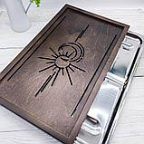 Велика дерев'яна чабань «Сонце і місяць» Шоколад (54 × 31,5 см), фото 4