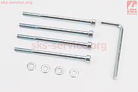 Болт (шестигранник) M6x100 (DIO кріплення ЦПГ) комплект 4 шт. з ключем (547426)