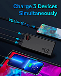 Павербанк УМБ Baseus Adaman Metal Quick Charge 10000 mAh 22.5W QC3.0+PD3.0 Power Bank, фото 5
