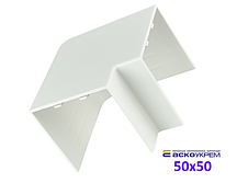 Кут плоский 50x50 мм для короба