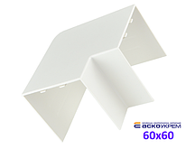 Кут плоский 60x60 мм для короба
