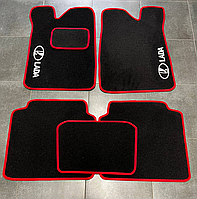Ворсовые коврики в салон для ВАЗ 2101-2107 /Чёрные 5шт