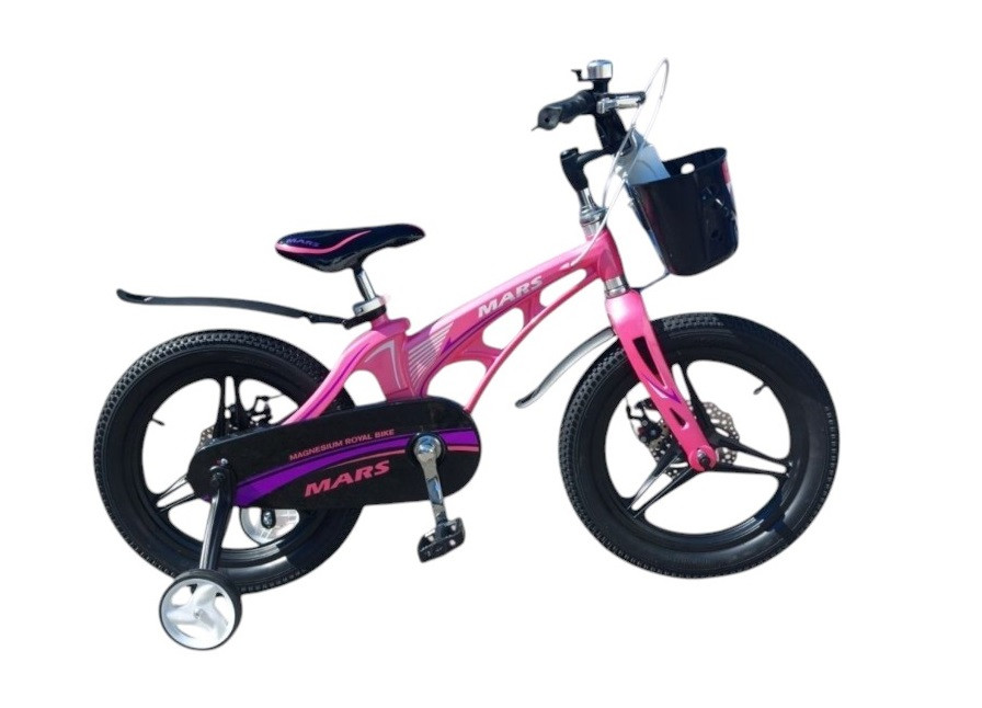 Велосипед 16" Mars NEW рожевий (магній) Disc