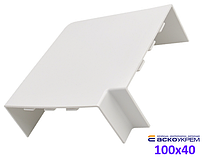 Кут плоский 100x40 мм для короба