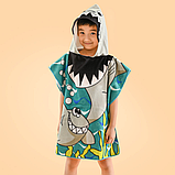 Дитячий пляжний рушник з бічними кнопками Мікрофібра, фото 3