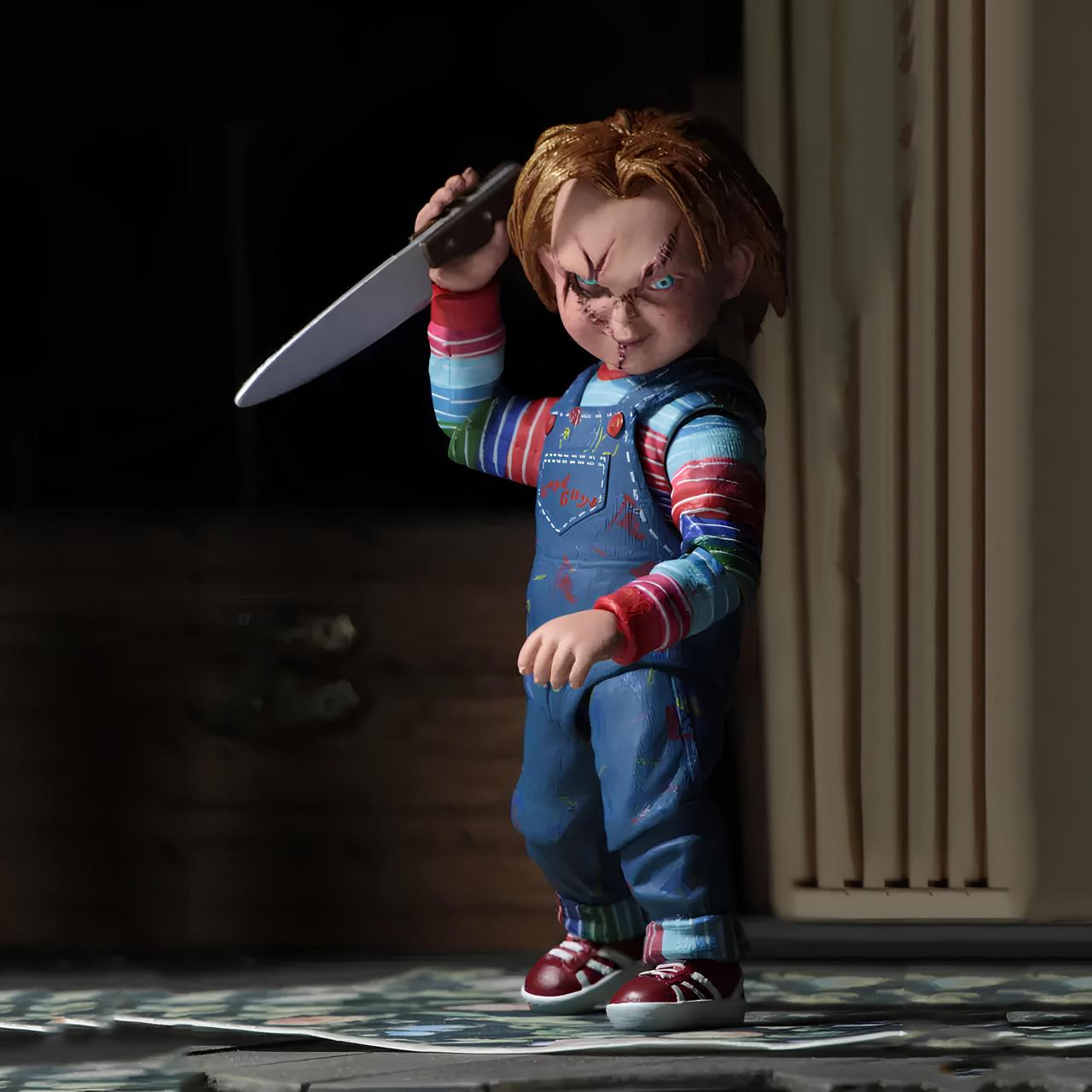 NECA Лялька Чакі. Фігурка із фільму Чакі. Іграшка Chucky. Чаки із змінними аксесуарами 10 см