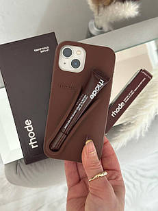 Чохол rhode з блиском для губ  Iphone 15 Rhode Fall Lip Case Espresso