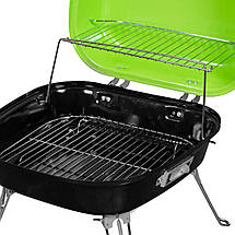 Гриль вугільний портативний Time Eco ТЕ-22024, чорно-зелений, фото 2