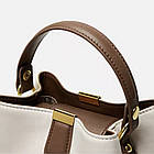 Стильна жіноча сумка з натуральної шкіри з ручкою брендова міні сумочка через плече на подарунок дівчині, фото 6