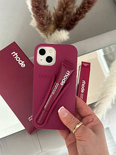 Чохол rhode без блиску на iPhone 15 Rhode Fall Lip Case Raspberry Jelly