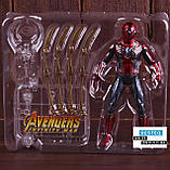 Фігурка Людина-Павук Marvel 17 см з фільму Месники Війна Нескінченності з коробкою RESTEQ, фото 6