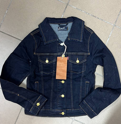 Куртка унісекс (жінка, підліткова) джинсова стрейчева на ґудзиках LEVIS, Туреччина, фото 1