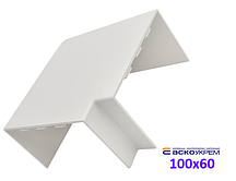 Кут плоский 100x60 мм для короба