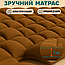 Розкладне крісло шезлонг LEOBRO Zero Gravity Premium Plus Коричневе (LB-ZGC-E1-BRN), фото 3