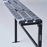 Лавка MEMORY без спинки (графітово-чорний), фото 9