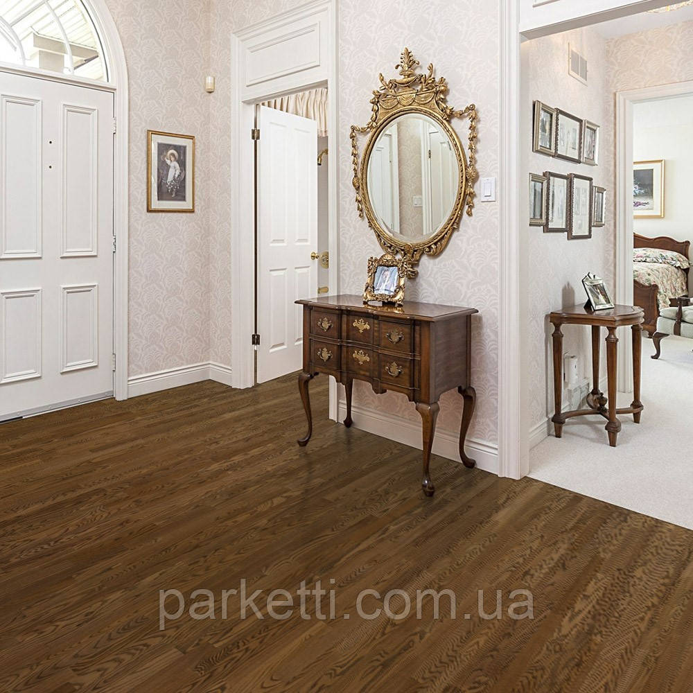 Паркетна дошка Focus Floor Ясен Bayamo 3-смуговий, легкий браш, коричневе масло, фото 1