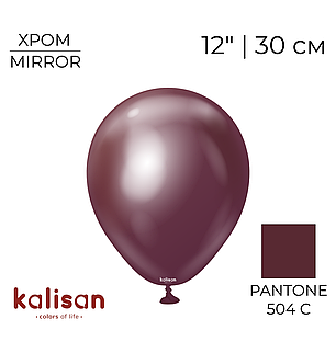 KALISAN-КЛ 12" 111 Хром Бургундія | Mirror Burgundy, фото 1