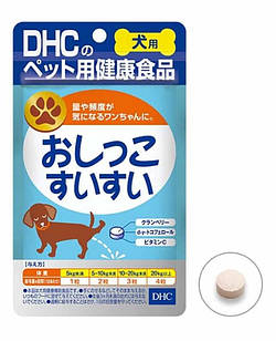 DHC Urinary Intake Для здоров'я сечовивідних шляхів собак, журавлинний сік, вітаміни С і Е, 60 таблеток. До 11/2026