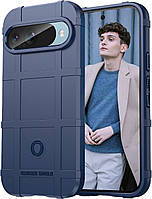 Протиударний чохол бампер Shield для Google Pixel 9 синій гумовий