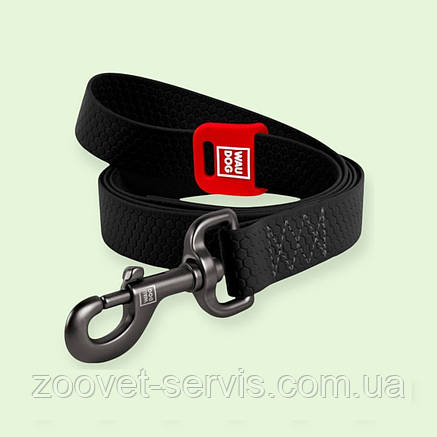 Водостійкий повідець для собак WAUDOG Waterproof розмір L–XXL, 25×305 см (чорний), фото 1