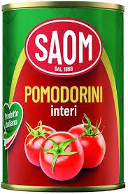 Консервовані помідори чері Saom 400 гр жб 12 шт ящ