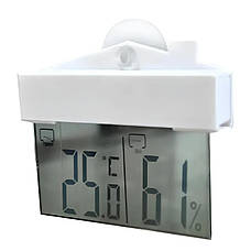 Цифровий термометр-гігрометр для вікна з присоскою RESTEQ — електронний ЖК-градусник, температурний діапазон -20°C до +70°C,, фото 4