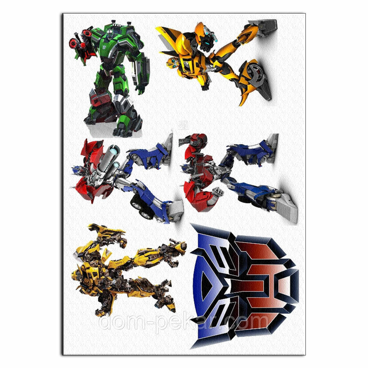 Трансформери 4 вафельна картинка