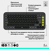 Клавіатура Logitech POP Icon Keys Bluetooth Eng/Ukr Graphite, фото 9