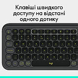 Клавіатура Logitech POP Icon Keys Bluetooth Eng/Ukr Graphite, фото 10