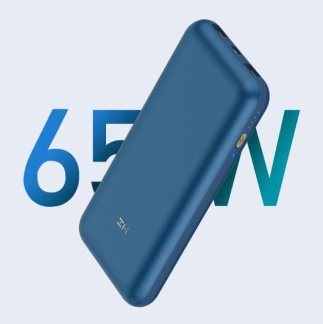 Повербанк ZMI 10 Pro 20000mAh PD 65W 2xUSB / Type-C Blue