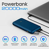 Повербанк ZMI 10 Pro 20000mAh PD 65W 2xUSB / Type-C Blue, фото 8