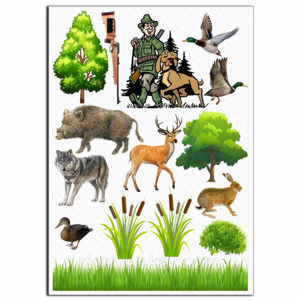 Полювання 1 вафельна картинка