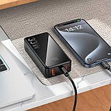 Повербанк Hoco Q27B 10000mAh Jewel 22.5W+PD20W Black, фото 6