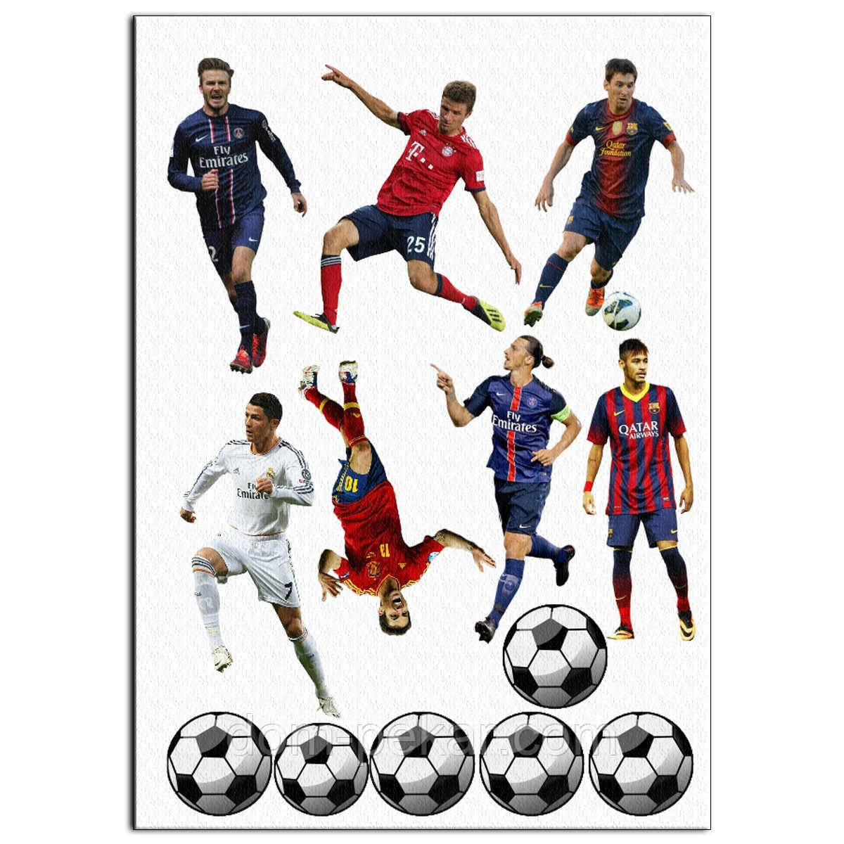 Футболісти вафельна картинка