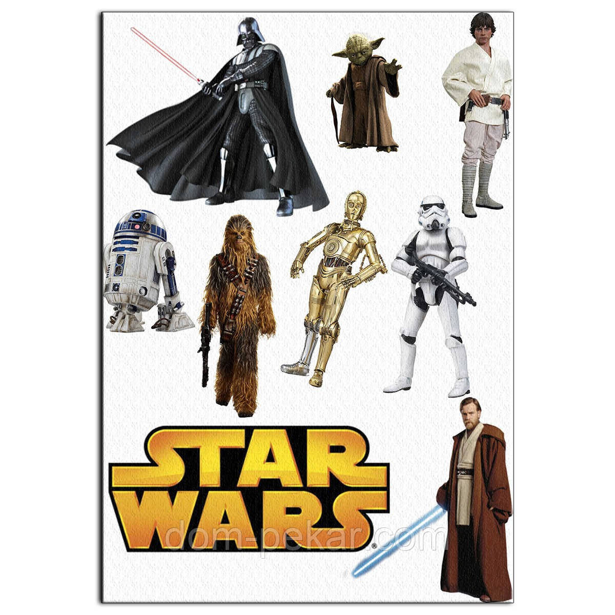 Зоряні війни вафельна картинка