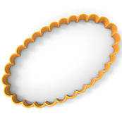 Овал ажурний 1 вирубка для пряників 12*7 см (3D)