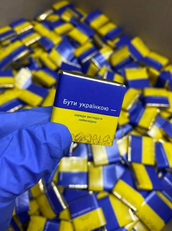 Молочний преміум шоколад із логотипом для організації заходів 6 г 100 шт., фото 1