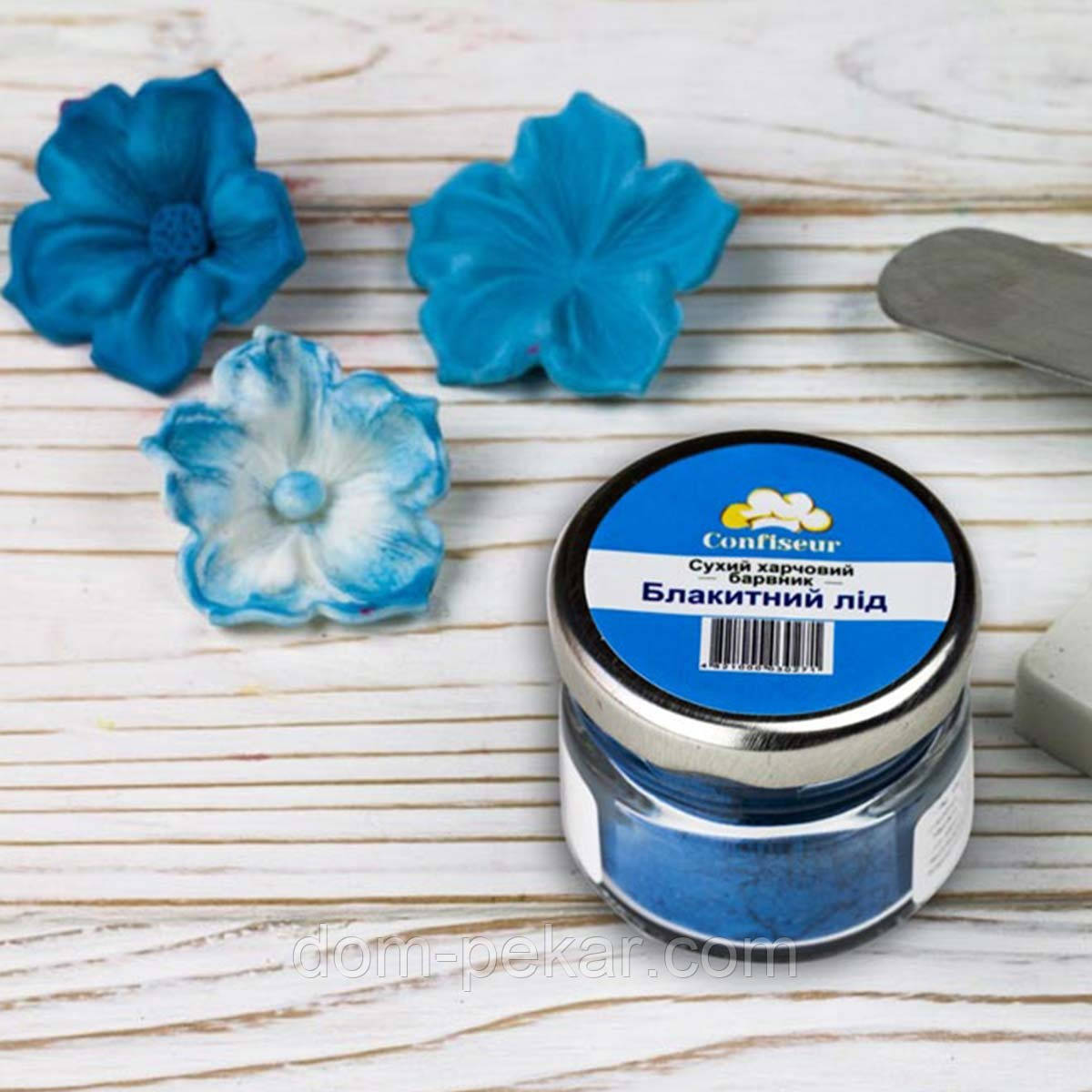 Барвник сухий Confiseur Блакитний лід 30 мл
