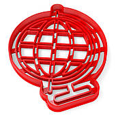 Глобус 2 вирубка для пряників 11*9 см (3D)