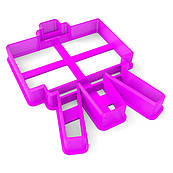 Мольберт вирубка для пряників 8,5*6 см (3D)