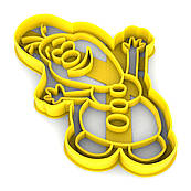 Олаф вирубка для пряників 12*8 см (3D)