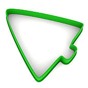 Ялинка — 1 вирубка для пряніків 10х8,4 см (3D)