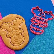 Олень вирубка для пряників 10,3*9 см (3D)