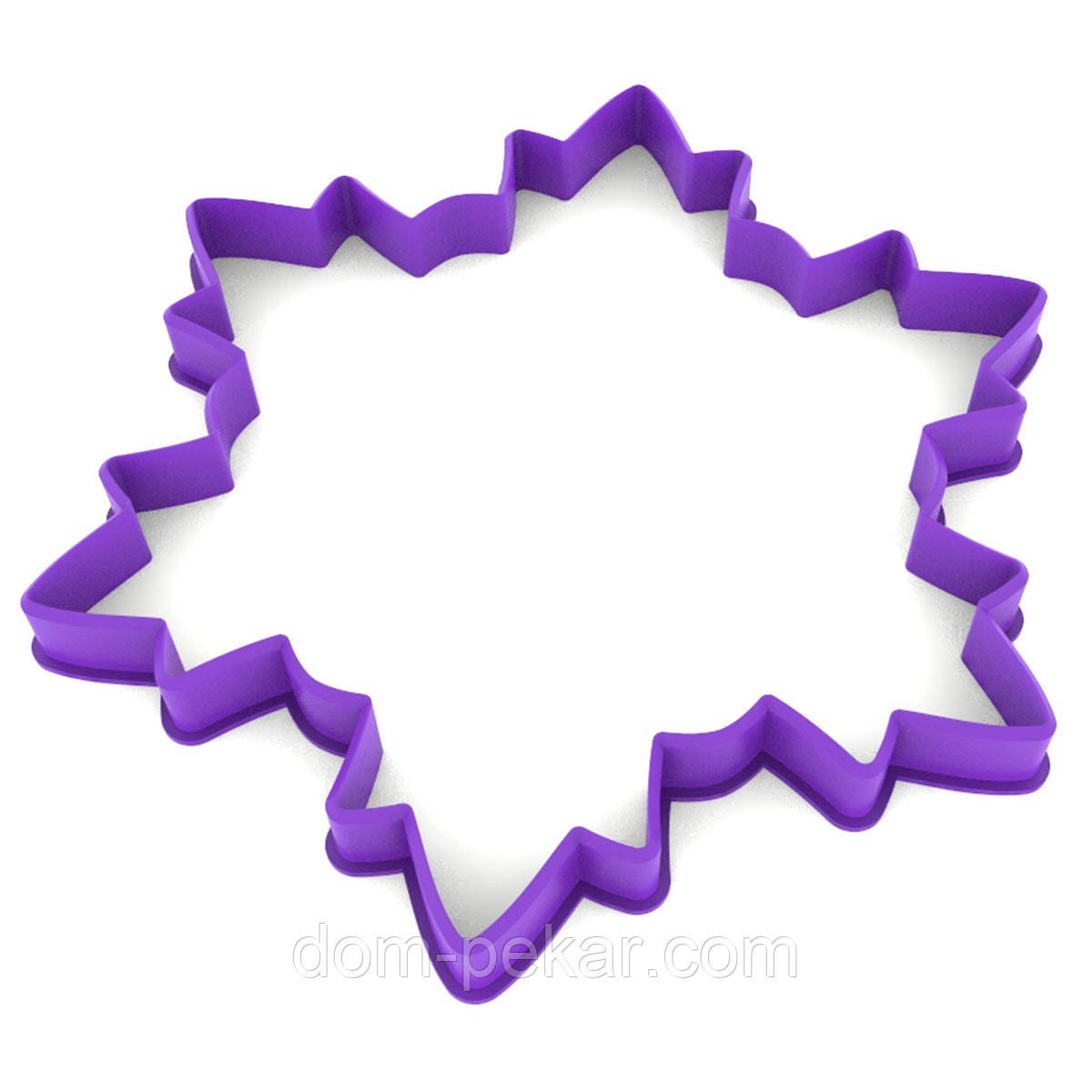 Сніжинка 1 вирубка для пряників 11,3*13 см (3D)