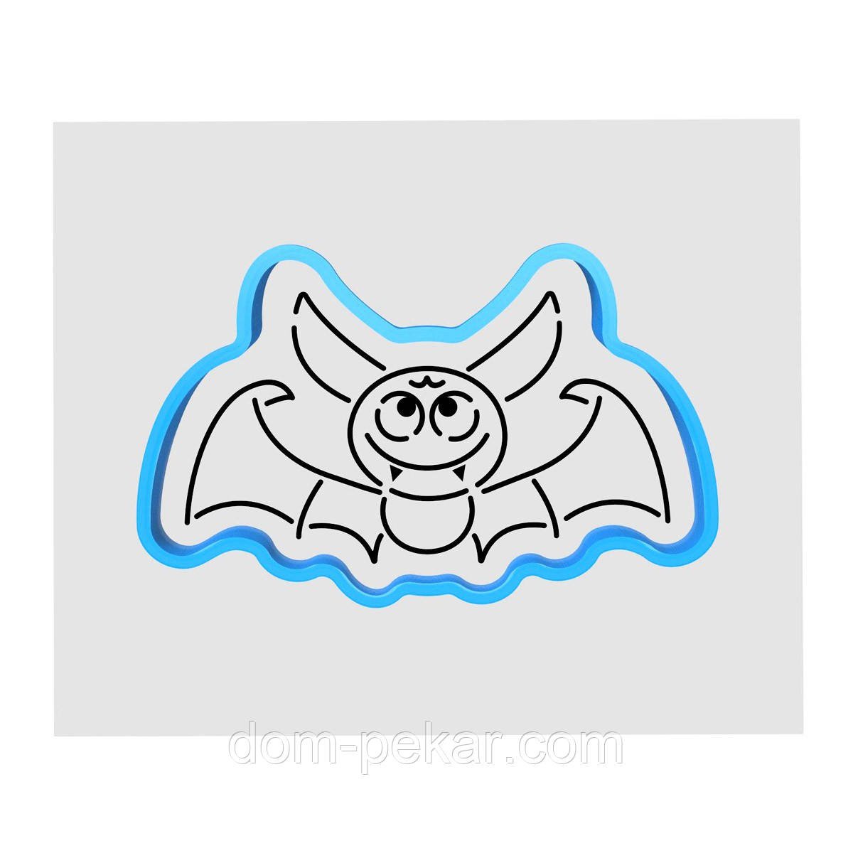 Кажан вирубка з трафаретом 6*10 см (TR-2)