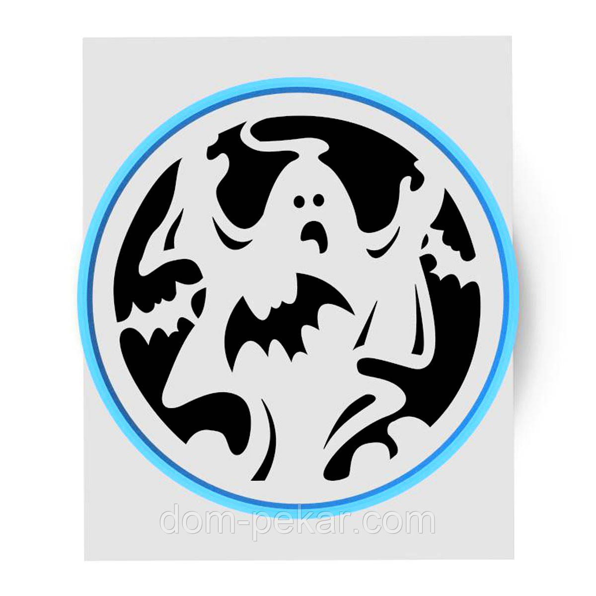 Привид вирубка з трафаретом 11 см (TR-2)